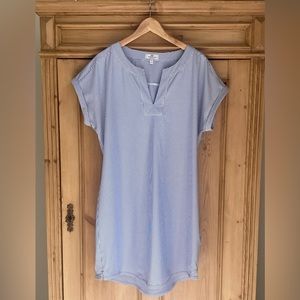 Vineyard Vines Blue & White Stripe Performance Fabric Tunic Dress, Cover Up